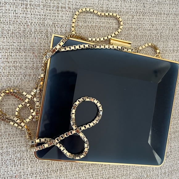 🔥RARE Ferragamo Minaudiere oxford  Lucite square - Picture 12 of 12